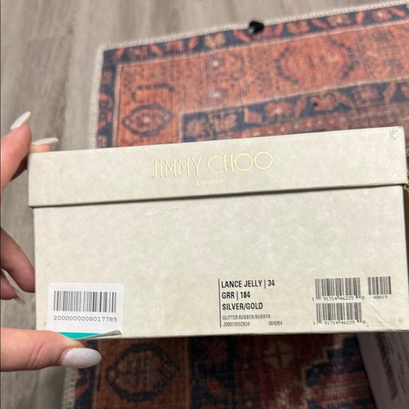 Jimmy Choo Sparkling Silver Sandals - Picture 10 of 12